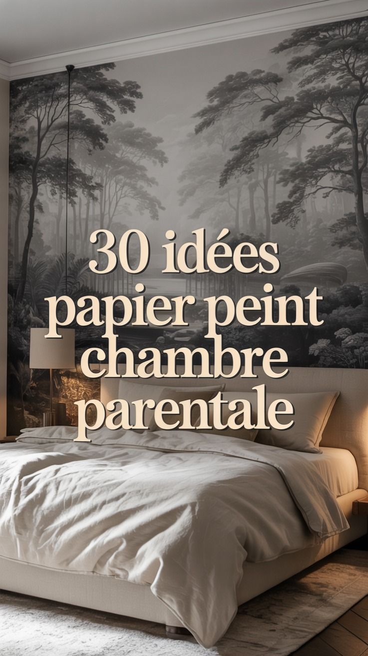 30 idées de papier peint pour une chambre parentale esthétique et relaxante