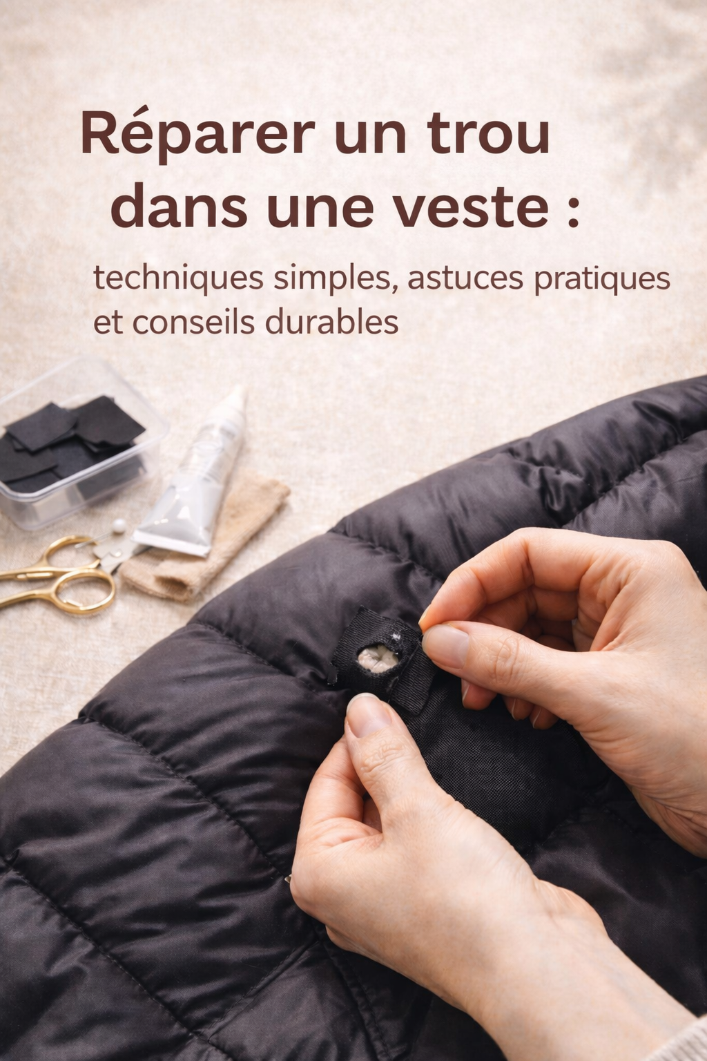 Réparer un trou dans une veste : techniques simples, astuces pratiques et conseils durables