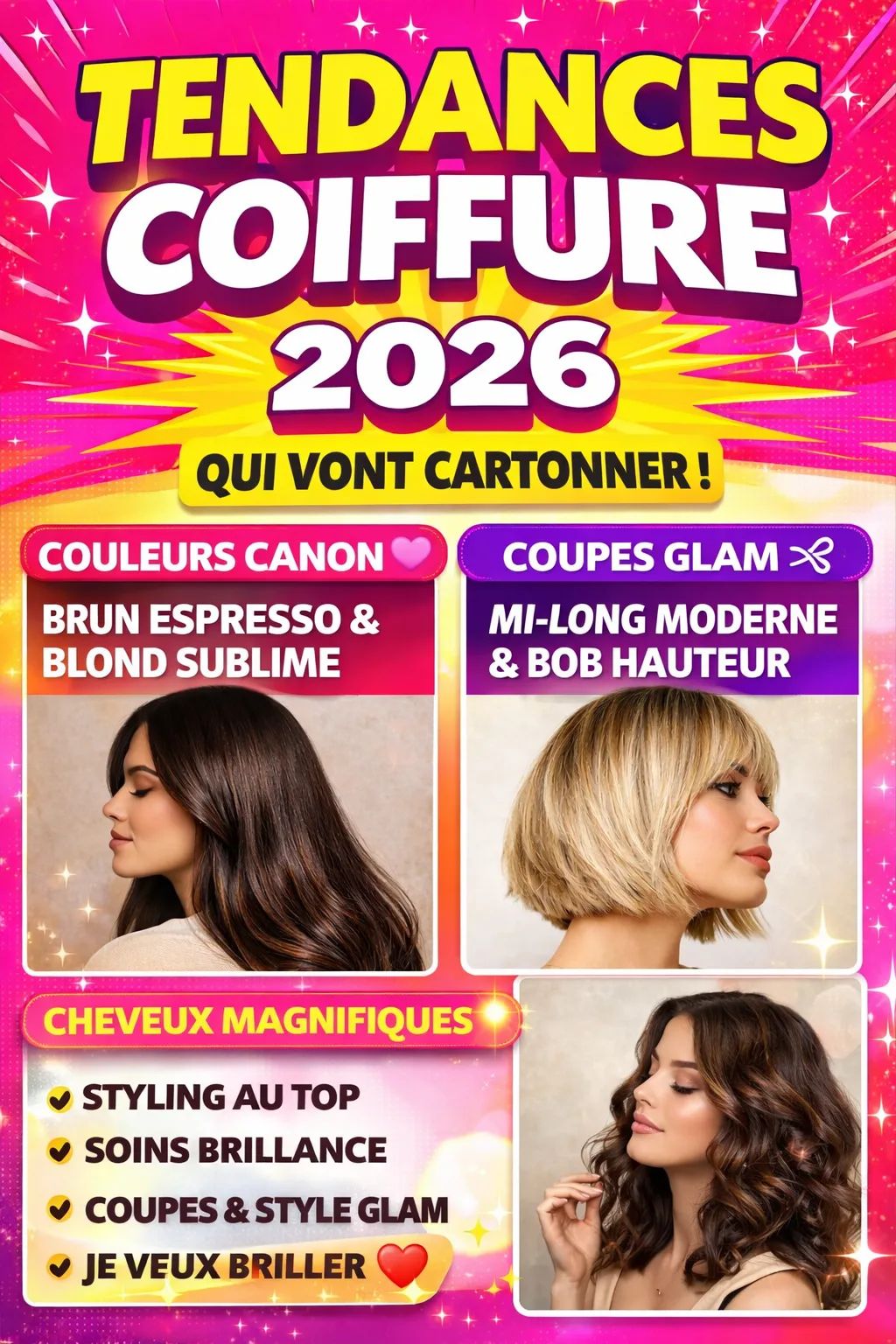 Tendances coiffure 2026