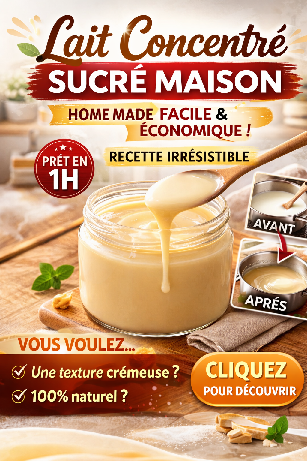 Lait concentré sucré maison : la recette facile et inratable