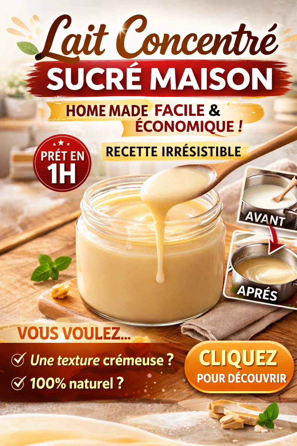 Lait concentré maison