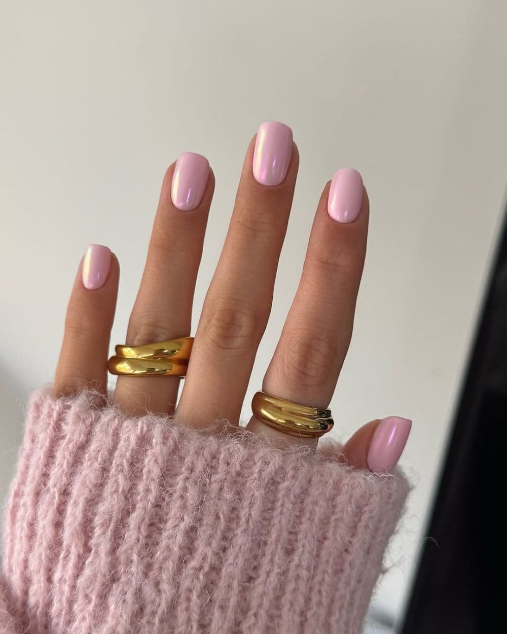 Ongles pastel rose lilas