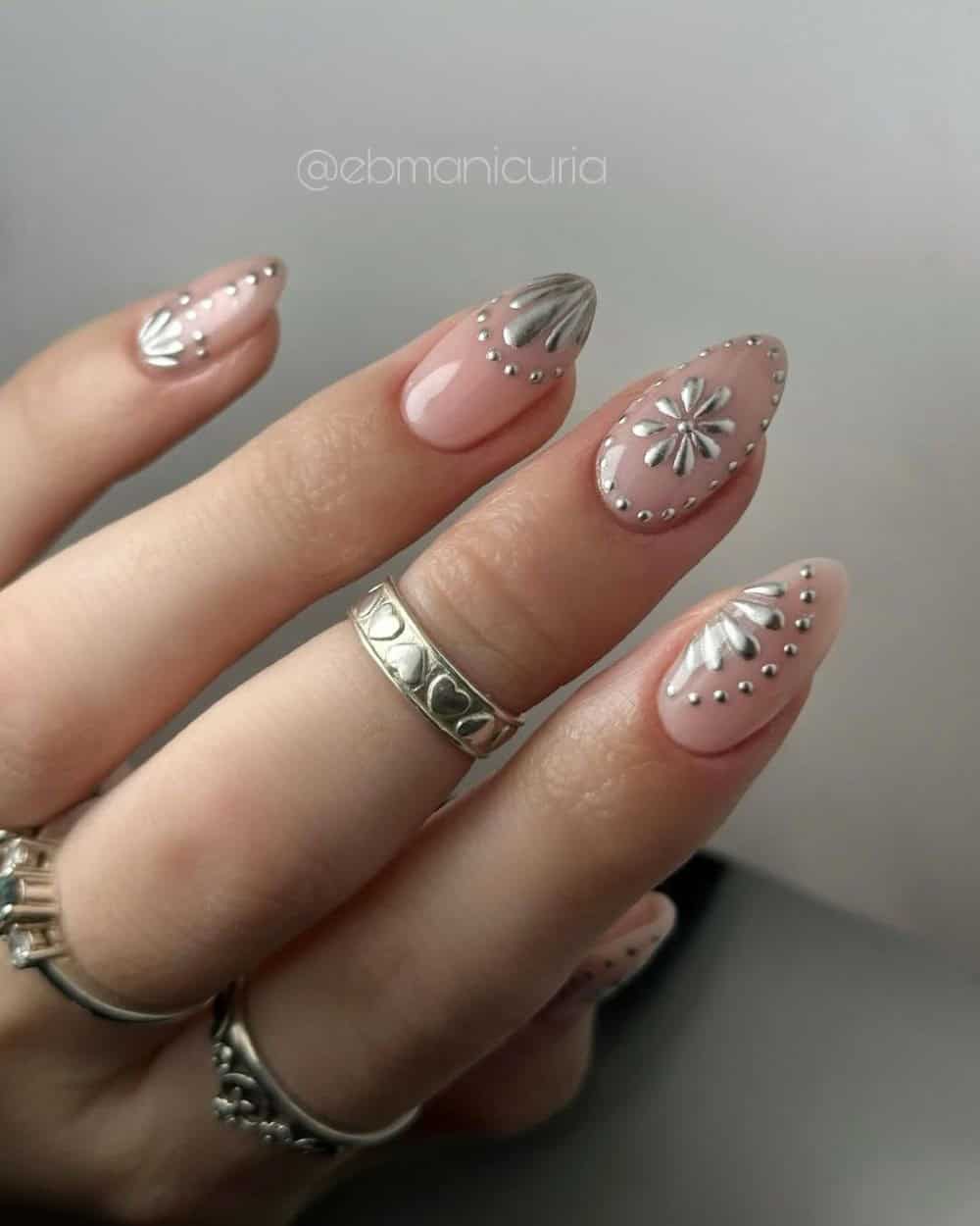 Nail art métallique