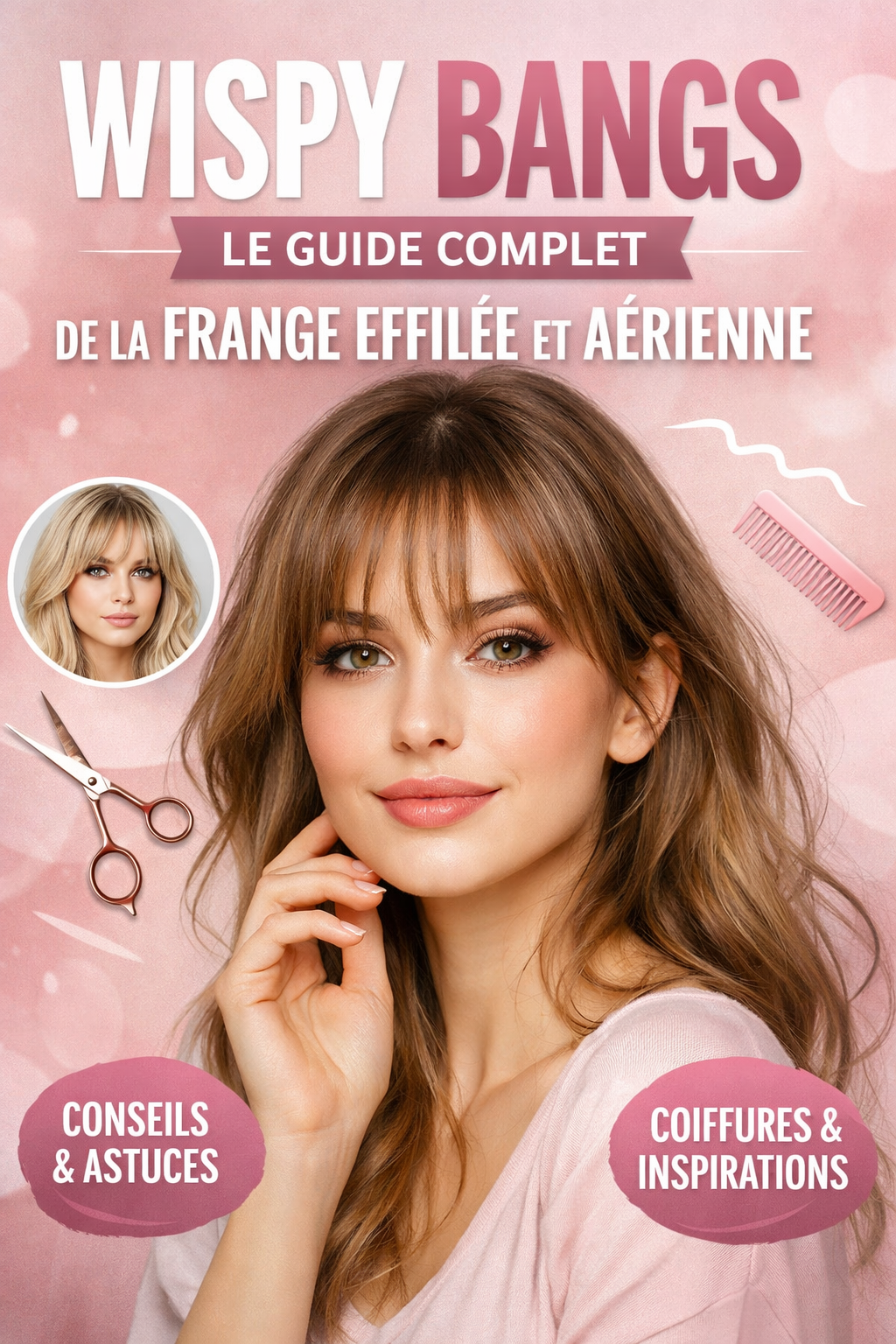 Wispy Bangs : Le Guide Complet de la Frange Effilée et Aérienne
