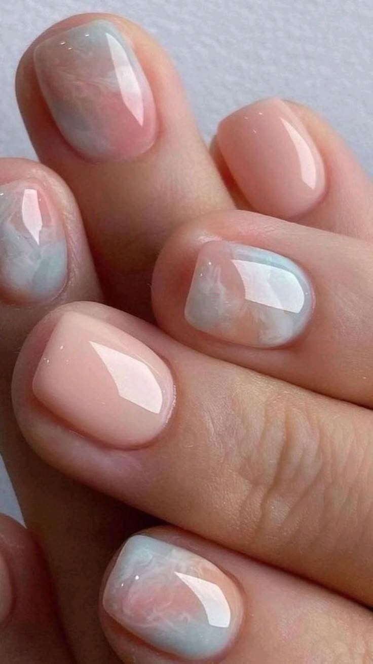ombré rainbow ongles printemps