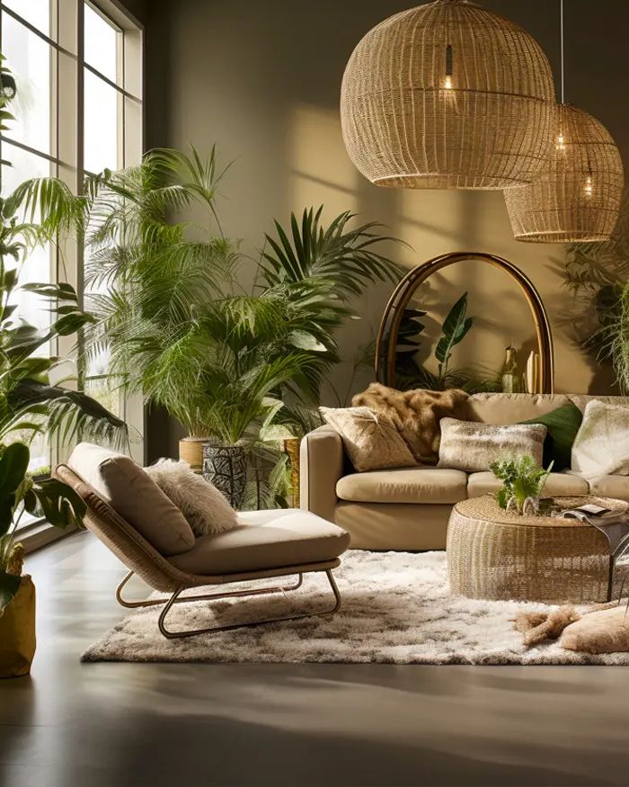 déco nature salon idées tendance 2026