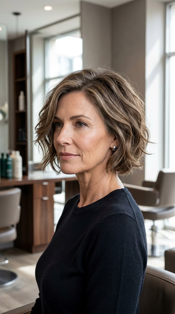 Coupe courte volumineuse en arrière