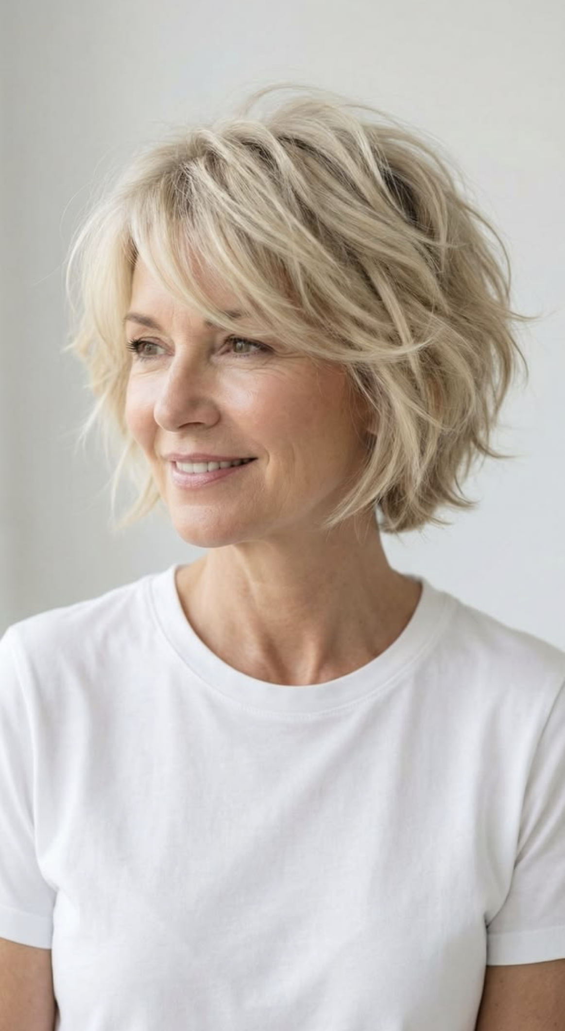 Coupe courte avec pointes effilées