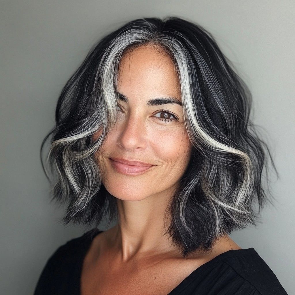 Couleur sel et poivre avec texture naturelle